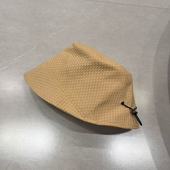 SikaFu Japanese Style Spring And Summer Fisherman Hat, Versatile For Women, Revealing Small Plaid Pattern, Bucket Hat, Casual Face Covering, Sun Protection Basin Hat, Trendy