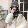 thumbnail image 1 of SikaFu Knitted Beanies Cap For Men&Women Winter Warm Balaclava Bib Unisex Hooded Hat Neck Collar Scarf Cap Ski Cold Skullies Hat Bonnet, 1 of 6