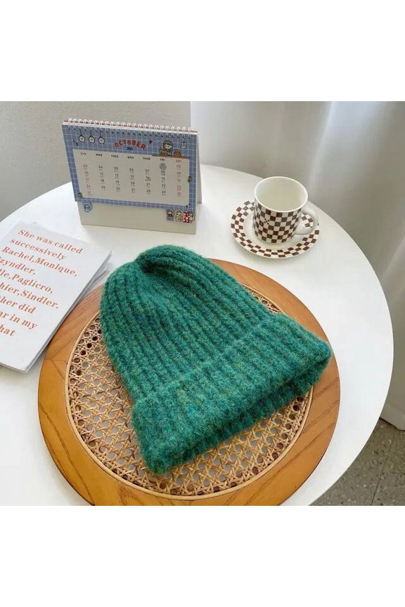 Knitted Large Edition Beanie Women‘s Hat Winter Thicken Warm Skullies Beanies Casual Bonnet Hat Girls Men Beanie Female Cap