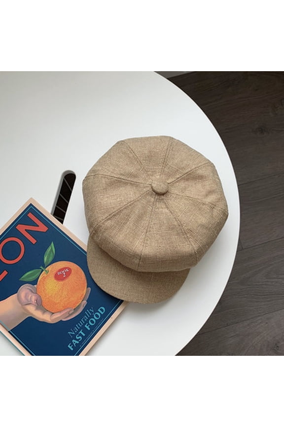 Korean Version Of Autumn And Winter Hats Female Literary Retro Beret Casual Versatile Octagonal Octagonal Cotton Mattios Painter Hat Man