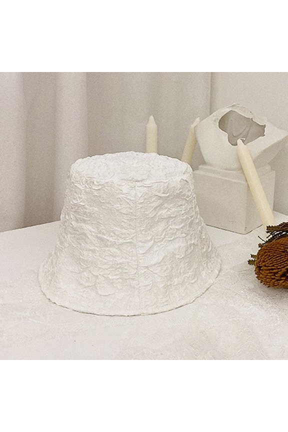 Lace Net Red Hat Female Folds Version Of The Face Fisherman Hat Summer Thin Water Tube Traveling Sunbat Hats Spring