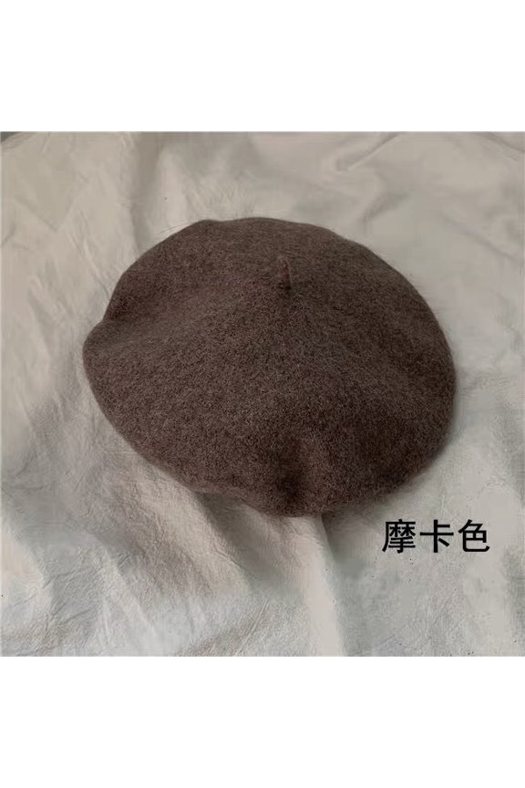 Meet All Your Matching Candy Colored Wool Berets, Children's Versatile Autumn And Winter Artistic Japanese Style Painter Hat Trend