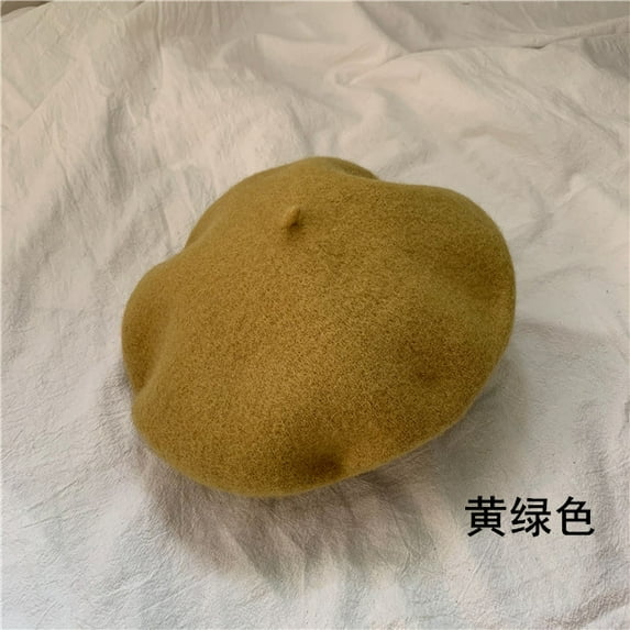 SikaFu Meet All Your Matching Candy Colored Wool Berets, Children's Versatile Autumn And Winter Artistic Japanese Style Painter Hat Trend