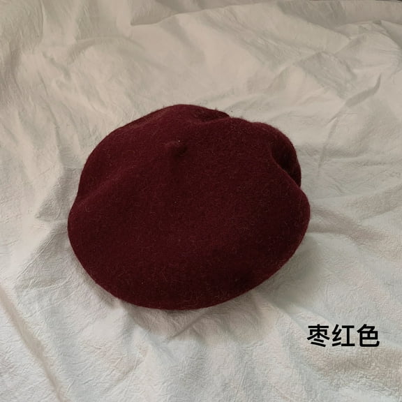 SikaFu Meet All Your Matching Candy Colored Wool Berets, Children's Versatile Autumn And Winter Artistic Japanese Style Painter Hat Trend