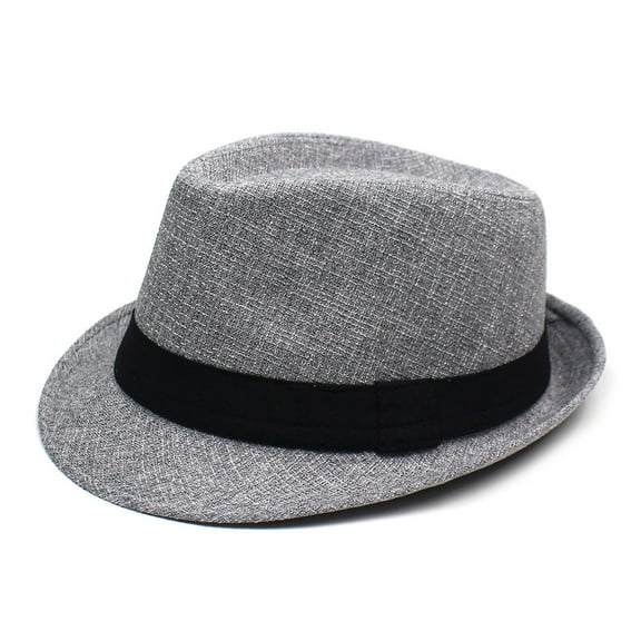 SikaFu Men And Women's Fashion Little Cowewot Black Ribbon Little Eaves Hat Outdoor Sunan Hat Spring And Autumn Casual Hat Men's Hat