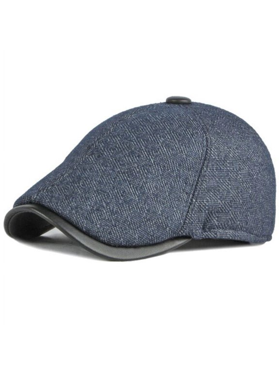 Men Beret Cap Thick Warm Autumn Winter Hat Vintage Octagonal Newsboy Cap Male Dad Hats with Earflaps Ivy Flat Cap Berets