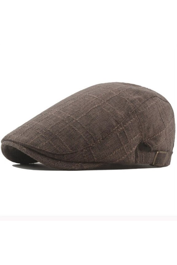 Men Women Berets Cotton Linen Beret Hat Adjustable Retro Ivy Newsboy Flat Cap Spring Summer Male Female Vintage Beret Cap