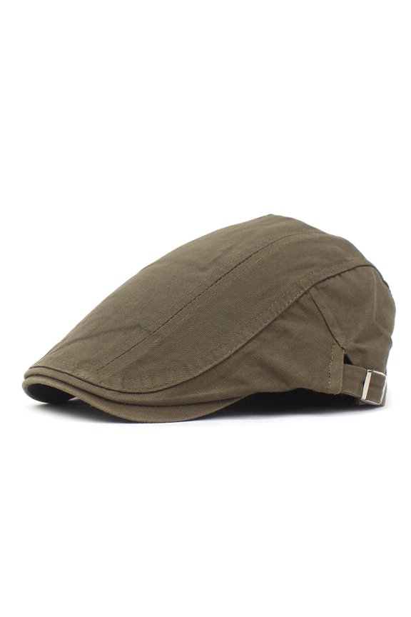 Men's Breda Cap Adjustable Light Board Solid Color Forward Hat Men's Casual Peak Hat Cotton Hat