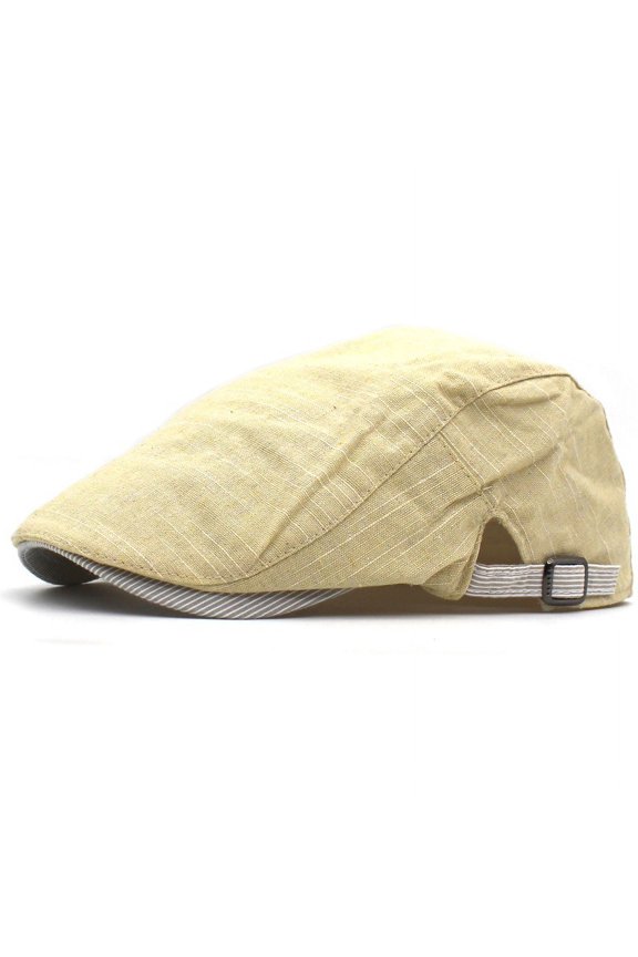 Men's Cotton Cotton Hat Spring And Summer Thin Air -Breathable Peaked Hats Casual Berets Forward Hat Shading Hat