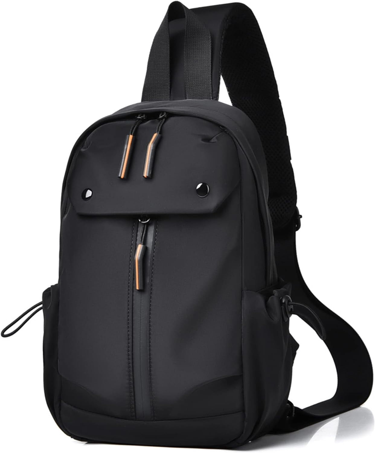 SikaFu Men's Lightweight Oxford Cloth Chest Bag Casual Daypack Crossbody Sling Bags for Hiking Cycling with USB Charging