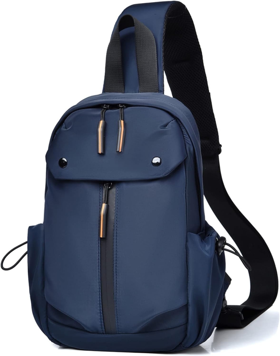 SikaFu Men's Lightweight Oxford Cloth Chest Bag Casual Daypack Crossbody Sling Bags for Hiking Cycling with USB Charging