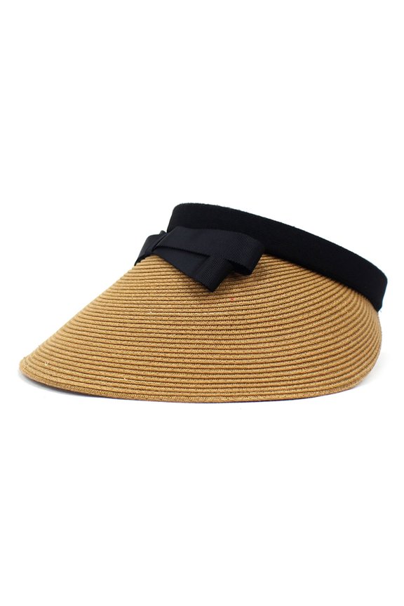 Ms. Summer Sun Hat Empty Blip -Made Straw Hat Bow Wide -Eaves Sunscreen Hat Outdoor Shading