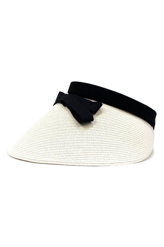 Ms. Summer Sun Hat Empty Blip -Made Straw Hat Bow Wide -Eaves Sunscreen Hat Outdoor Shading