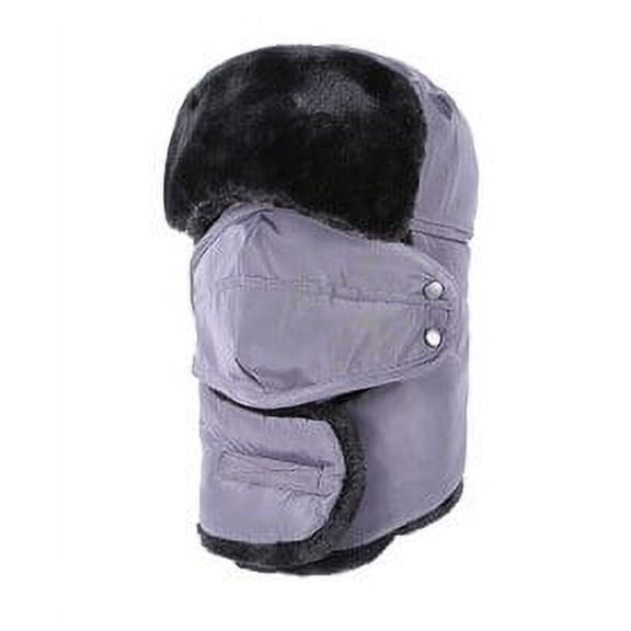 SikaFu NEW Winter Hat for Men Women Fashion Bomber Hat Warm Russian Hat Outdoor Mask Trapper Bomber Hat Male Female Russian Cap