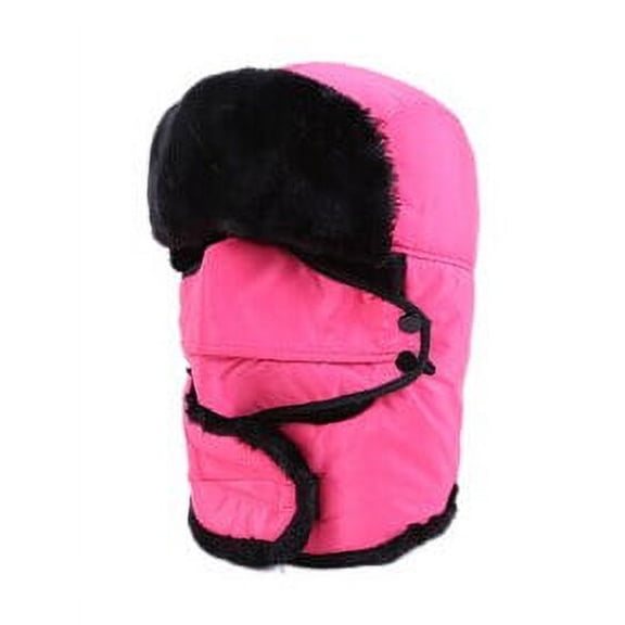 SikaFu NEW Winter Hat for Men Women Fashion Bomber Hat Warm Russian Hat Outdoor Mask Trapper Bomber Hat Male Female Russian Cap