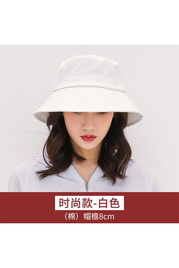 (Net Red Korean Edition) Black Fisherman Hat Female Summer Korean Version Wild Japanese Sunshine Sunshine Smooth Hat Men's Basin Tide