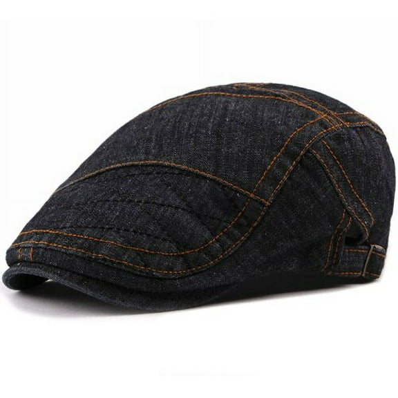 SikaFu New Caps Hats for Men Women Cotton Denim Male Hats Adjustable Berets Unisex Casual Newsboy Flat Caps Men Women Beret Caps
