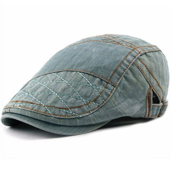 SikaFu New Caps Hats for Men Women Cotton Denim Male Hats Adjustable Berets Unisex Casual Newsboy Flat Caps Men Women Beret Caps