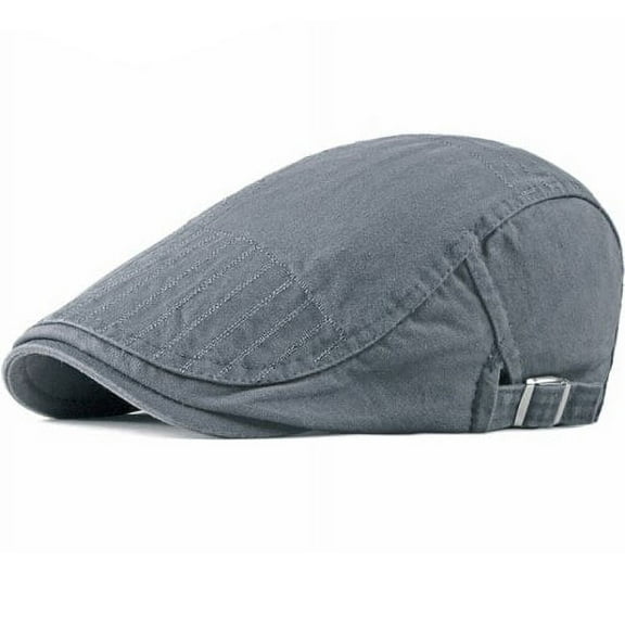 SikaFu New Caps Men Women Washed Cotton Gastby Ivy Flat Newsboy Cap Adjustable Men Women Beret Cap Spring Summer Sun Hat