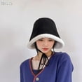 thumbnail image 1 of SikaFu New Face Display Small Knitted Bowl Hat Small Fragrant Wind Winter Warm Water Bucket Hat Plush Fisherman Hat Women Autumn And Winter, 1 of 7