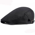 thumbnail image 1 of SikaFu New Fashion Men Women Beret Caps Wholesale Solid Plain Mesh Trucker Caps Summer Breathable Sun Hats for Men Flat Cap, 1 of 6