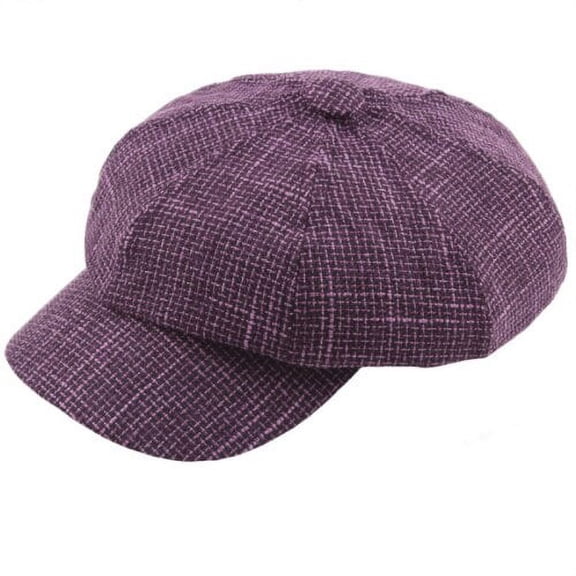 SikaFu New Fashion Men Women Flat Cap Vintage Plaid Octagonal Newsboy Cap Artist Painter Berets Casual Adjustable Beret Cap