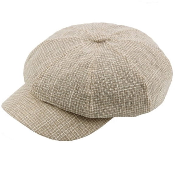 SikaFu New Fashion Men Women Flat Cap Vintage Plaid Octagonal Newsboy Cap Artist Painter Berets Casual Adjustable Beret Cap
