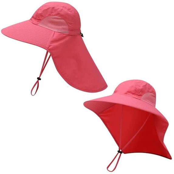SikaFu New Outdoor Fisherman Hat for Men Women Summer Quick Drying Neck Protection Visor Cap Anti UV Breathable Fishing Safari Hat