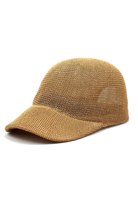 New Paper Grass Compile Baseball Hat Breath, Sunny Hats, Cornary Sunscreen Hats, Women In Summer Hat Solid Color Straw Hat
