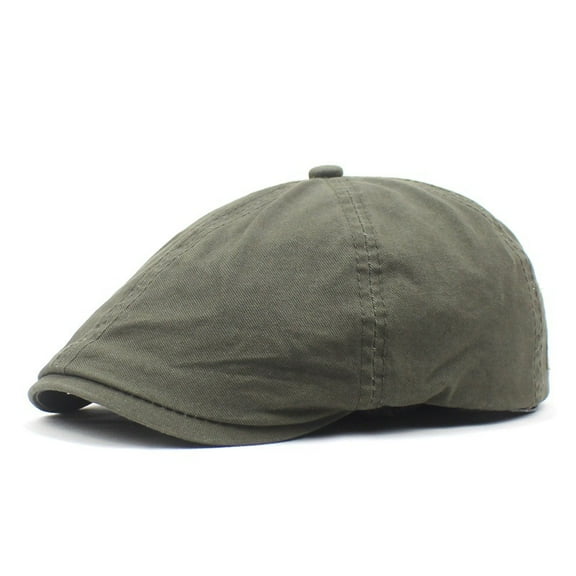 SikaFu New Solid Color Cotton Berets To Label European And American Elderly Hats Can Adjust The Forward Hat Adult Peak Hat