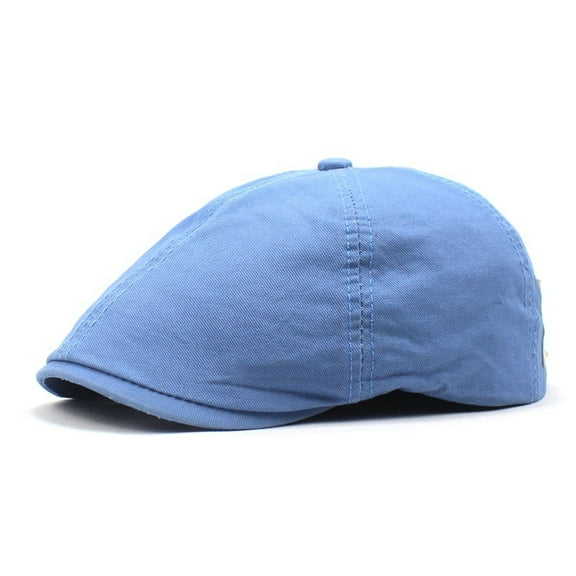SikaFu New Solid Color Cotton Berets To Label European And American Elderly Hats Can Adjust The Forward Hat Adult Peak Hat