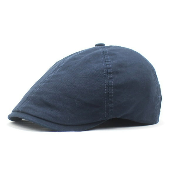 SikaFu New Solid Color Cotton Berets To Label European And American Elderly Hats Can Adjust The Forward Hat Adult Peak Hat