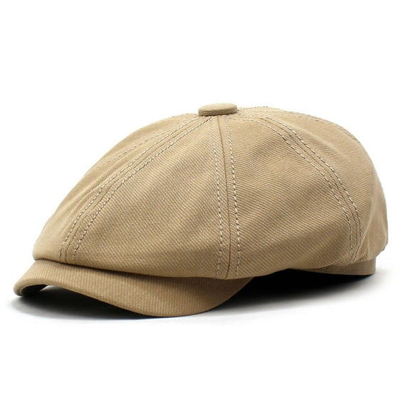 SikaFu New Solid Color Cotton Octopus Hat Cross -Border Men's Breda Hat Men And Women Retro Peaked Hats