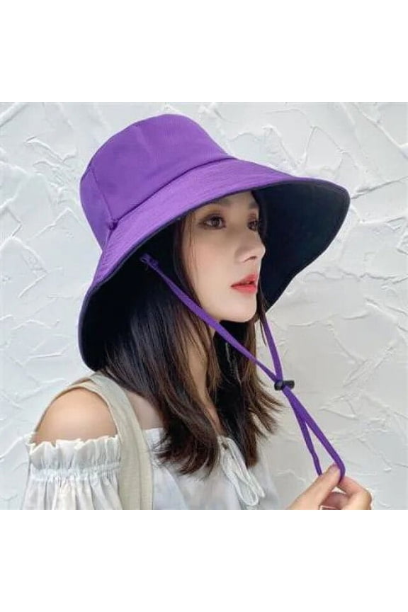 New Sun Protection Hat Women Wide Brim Sun Visor Foldable Hat Spring Summer UPF 50+ Protection Traveling Hiking Fishing Cap
