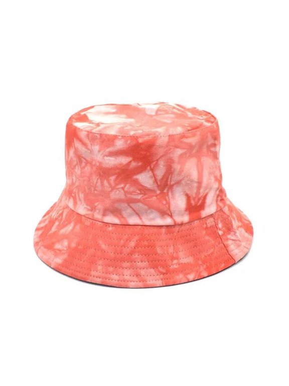 New Tie-dye Bucket Hat Spring and Summer Women Double-sided Basin Hats Hip-hop Trend Travel Men Sunshade Panama Bob Cap