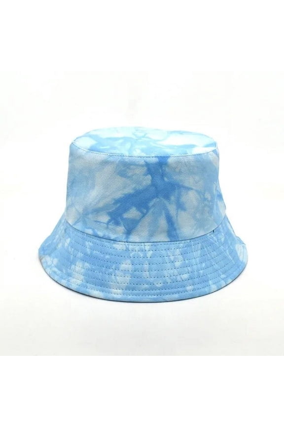 New Tie-dye Bucket Hat Spring and Summer Women Double-sided Basin Hats Hip-hop Trend Travel Men Sunshade Panama Bob Cap