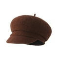 thumbnail image 1 of SikaFu New Wool Octagonal Hats Fashion Version Of Student Hat Solid Color High -End Sensitive Woolen Berets Fashion Hat, 1 of 9
