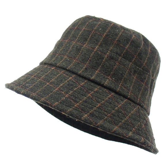 SikaFu Retro Grast Hats Ladies In Autumn And Winter Thick Fisherman Hat