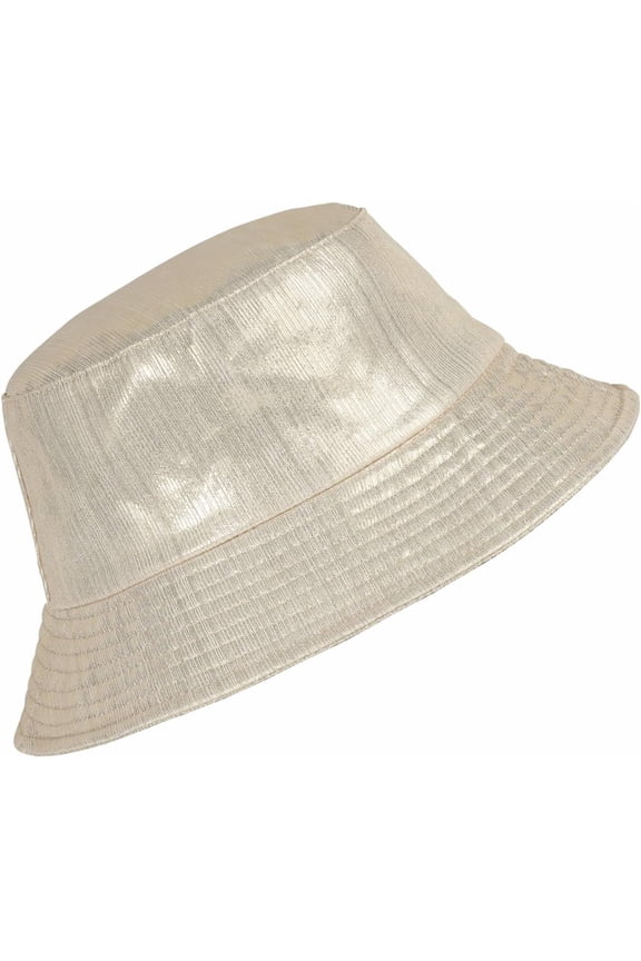 Rock Metallic Bucket Hat Reversible Cap Unisex Fisherman Wide Brim Rock Punk Hippie Hat