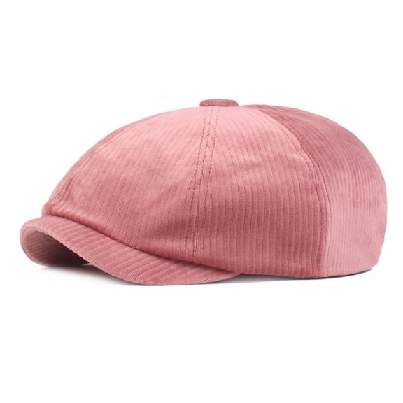 SikaFu Selling Octagonal Hat Autumn And Winter Strip Bargers Fashion Core Cordy Female Hat