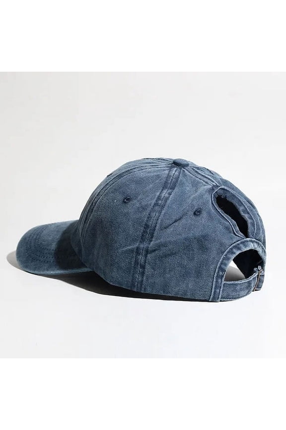 Solid Color High Ponytail Baseball Cap for Women Spring/ Summer Sunhat Running Snapback Hat Messy High Bun Ponytail Caps Female
