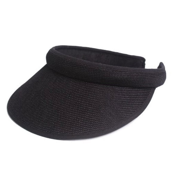 SikaFu Solid Plain Men Women Summer Hat Cotton Linen Big Wide Brim Visor Hat Cap Unisex Casual Ladies Visor Cap Breathable Visor