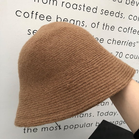 SikaFu Spring And Autumn Hat Women's Net Red Beggar Hat Wool Fisherman Hat Korean Version Fashion Variety Travel Casual Barrel Hat