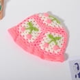 thumbnail image 1 of SikaFu Spring And Autumn Retro Hollow Flowers Handmade Knitting Cap Fever Women's Sweet Versatile Wool Hat Shows Small Tide, 1 of 6
