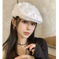 thumbnail image 1 of SikaFu Spring And Summer Niche High -Level Sense Roses Forward Hat Female Retro Concave Molding Temperament Germamer Hat Painter Hat, 1 of 7