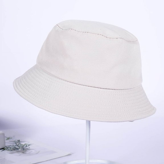 SikaFu Spring And Autumn Sunscreen Hat Korean Edition Light Plate Solid Color Fisherman Hat Classic Leisure Fashion Outdoor Sunshade Advertising Pot Hat Female