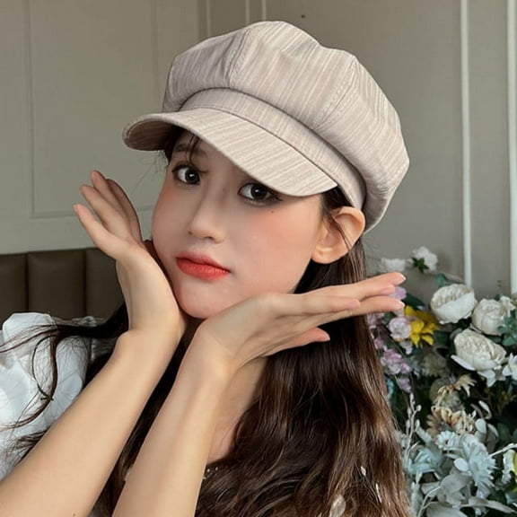 SikaFu Spring Autumn Women Hat New Fashion Octagonal Newsboy Cap Female Vintage Beret Hat Ladies Retro Berets for Women