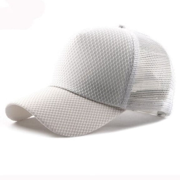 SikaFu Spring Summer Hats for Men Women Solid Plain Mesh Cap Trucker Caps Adjustable Snapback Baseball Caps Unisex Baseball Hats