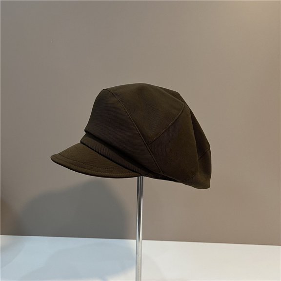 SikaFu Spring And Summer Light Plate Duck Tongue Hat Children's Japanese Literature And Leisure Solid Color Newspaper Hat Showcase Face Small Street Versatile Trendy Hat