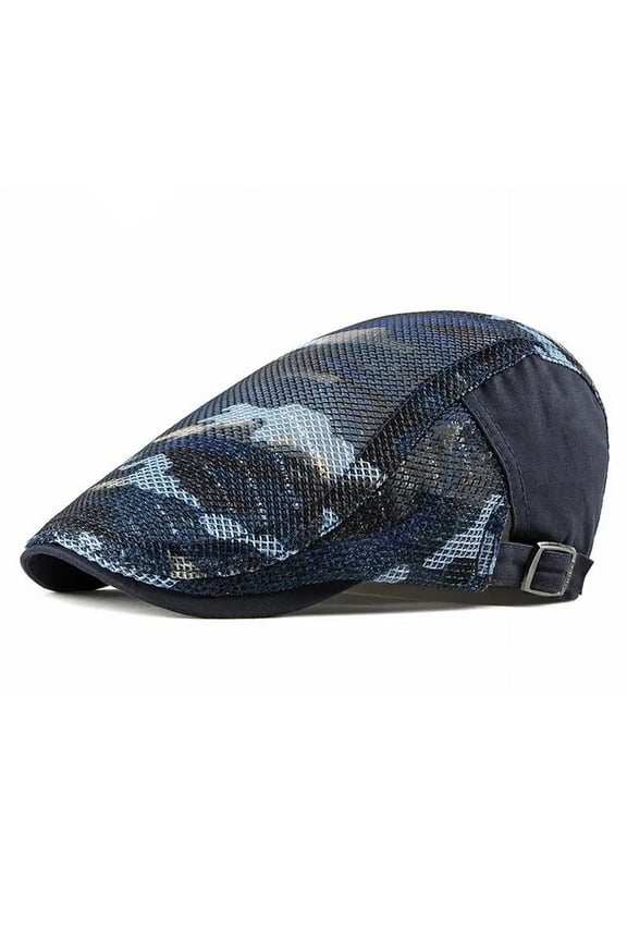 Spring Summer Newsboy Caps Men Camouflage Cotton Flat Peaked Cap Women Painter Beret Hats 23